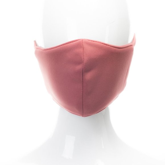 Cloth face mask with pocket filter -- PINK - Picture 5 of 12